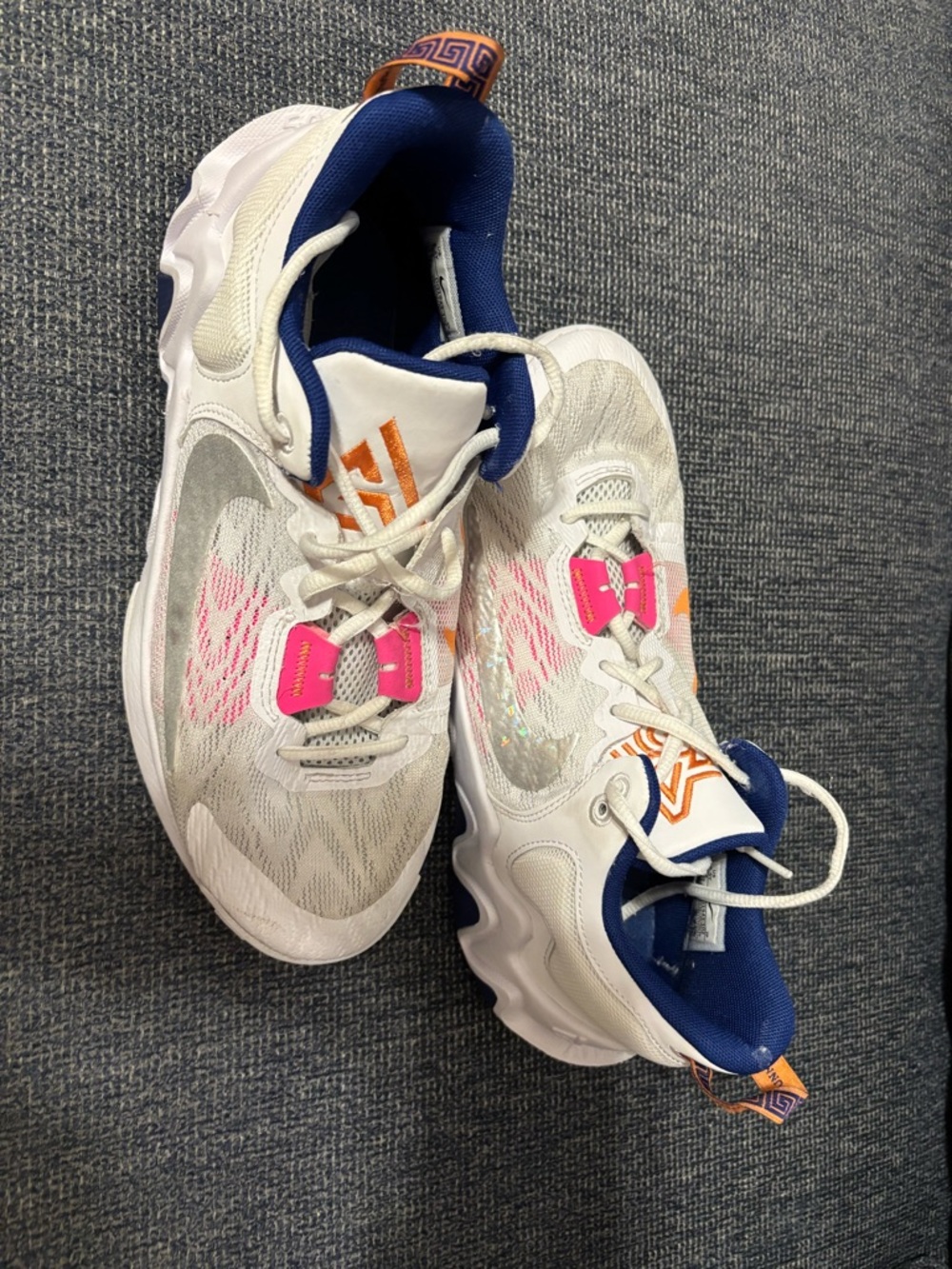 Nike Giannis Immortality 2 basketball shoes in White Deep Royal Colorway